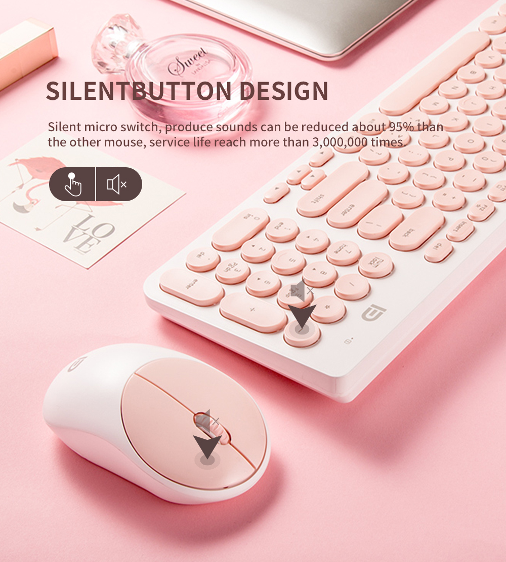 Amazon Best Selling Fd Ik6630 Multimedia Ergonomic 2.4ghz Wireless Keyboard And Mouse Combo Wireless Mouse And Keyboard Set