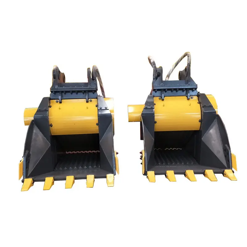 Factory wholesale construction waste crusher bucket for 20-30T excavator