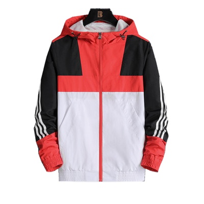 fashionable and thin mesh men's hood hot product men windbreaker sport running jacket