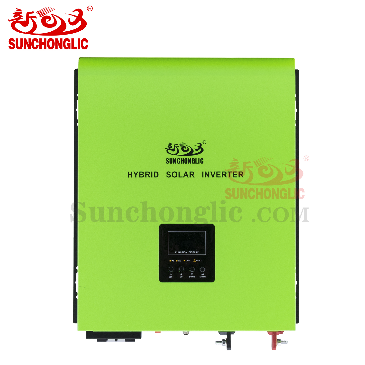 Sunchonglic 48v 5kva 3000w Чистая синусоида 60A mppt Гибридный солнечный инвертор с 30A AC зарядным устройством