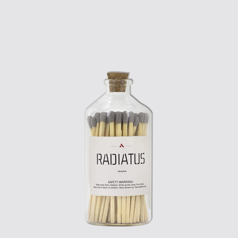 New Custom Colorful 75 mm Match Sticks In Glass Bottle Matches