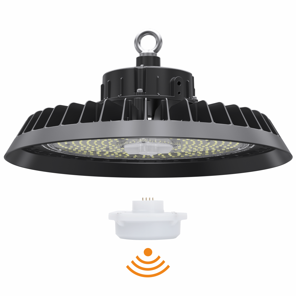 100w LED UFO High bay with Play and Plug Motion Sensor and Power Supply High Bay for Sports lighting