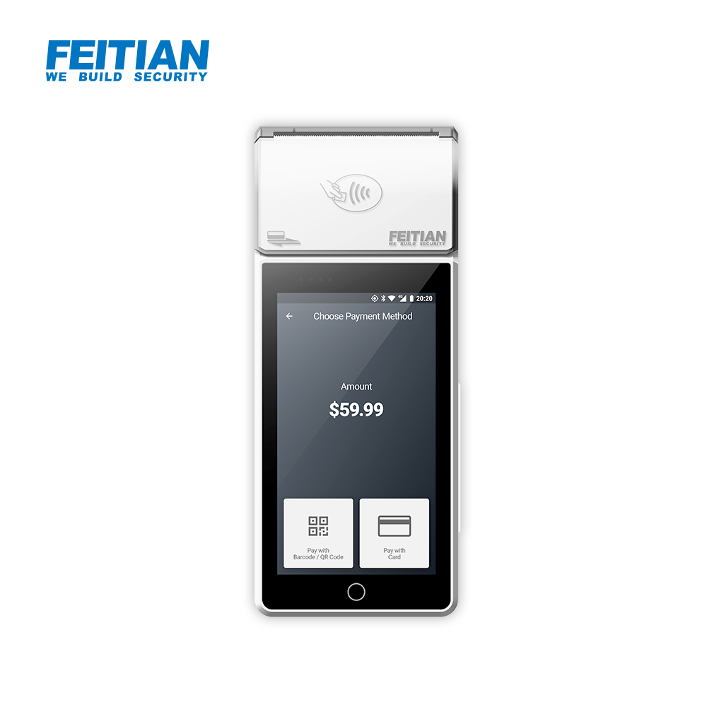 POS-терминал Android Smart POS для контакта, Бесконтактный и QR-код оплаты-F30