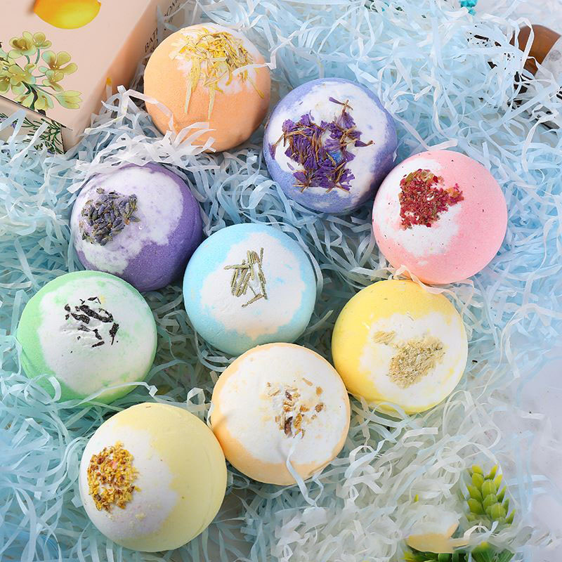 Private Label Oem Custom Hemp Bubble Fizzies Bath Bombs Fizzy Spa Foot Bath Soak Fizzy Cobe Set Bath Bomb For Women