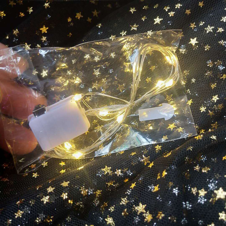 HDL605 Led Light String Three-function Flashing Light Handicraft Cake Decoration Small Square Battery Box Flower