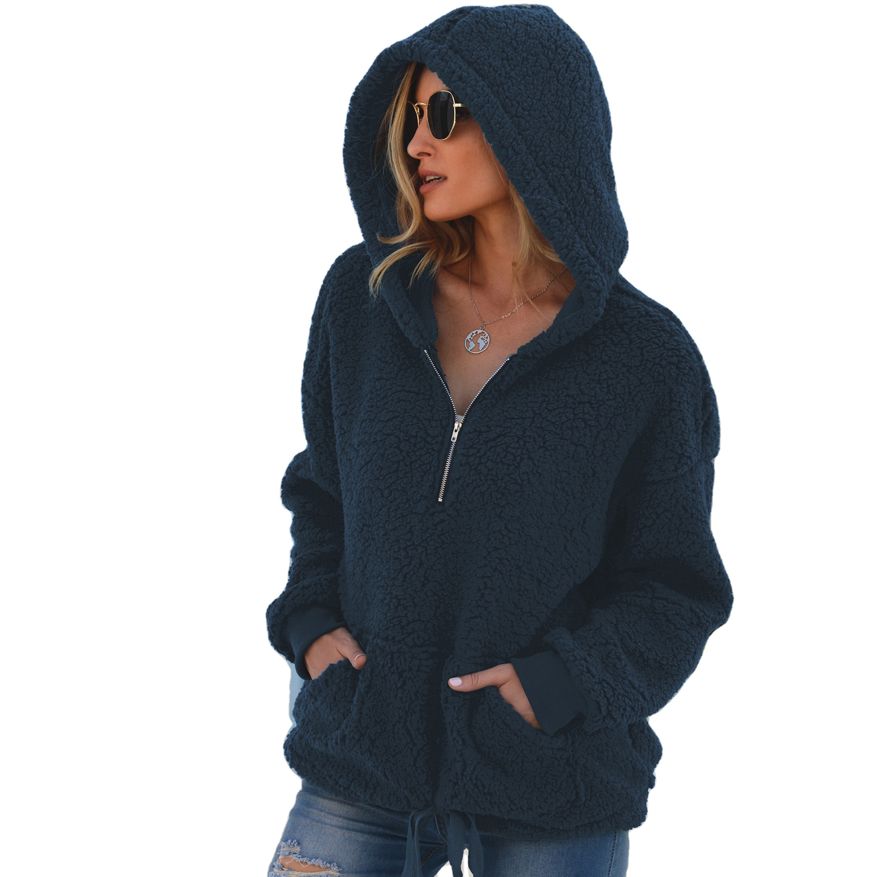 WH006 Special Offer Autumn Women's Hoodies Sweatshirts Bape Short Hooded Hoodies Kawaii Clothes Knitted Anti Pilling Pullovers