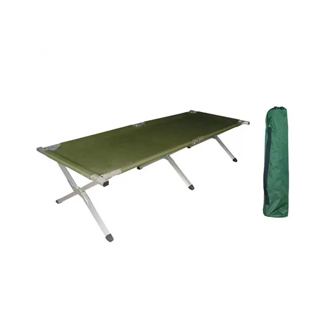 standard size military army tent metal camping folding bed outdoor portable folding bed