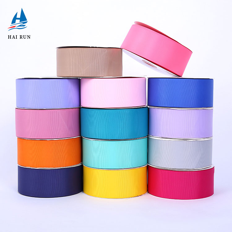 Оптовая продажа с фабрики 3 дюйма Grosgrain ленты можно настроить печать логотипа