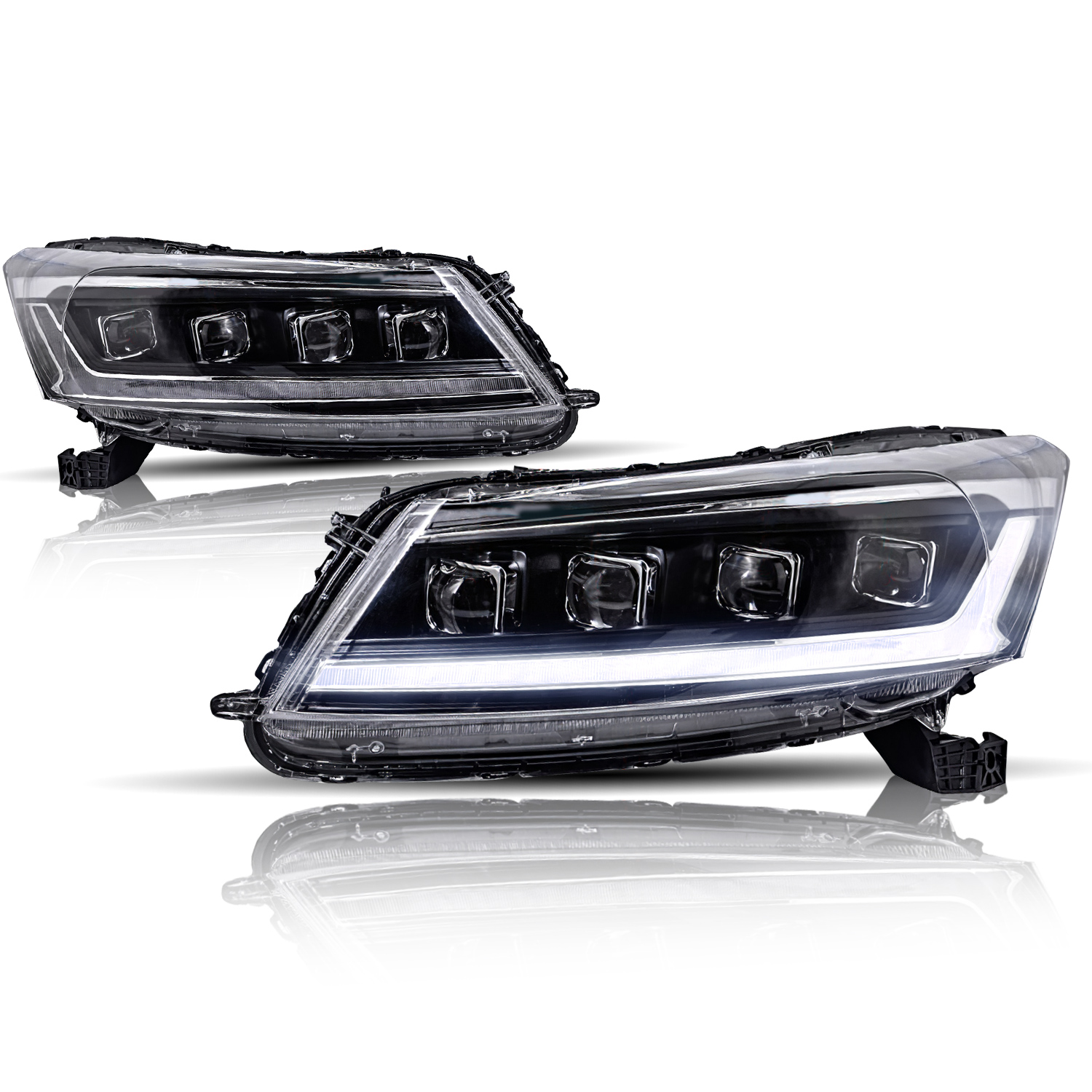 Для Honda Accord Car GEN 8th фары 2008-2013 DRL дневные ходовые огни светодиодные противотуманные фары автомобильные аксессуары для Accord передняя фара
