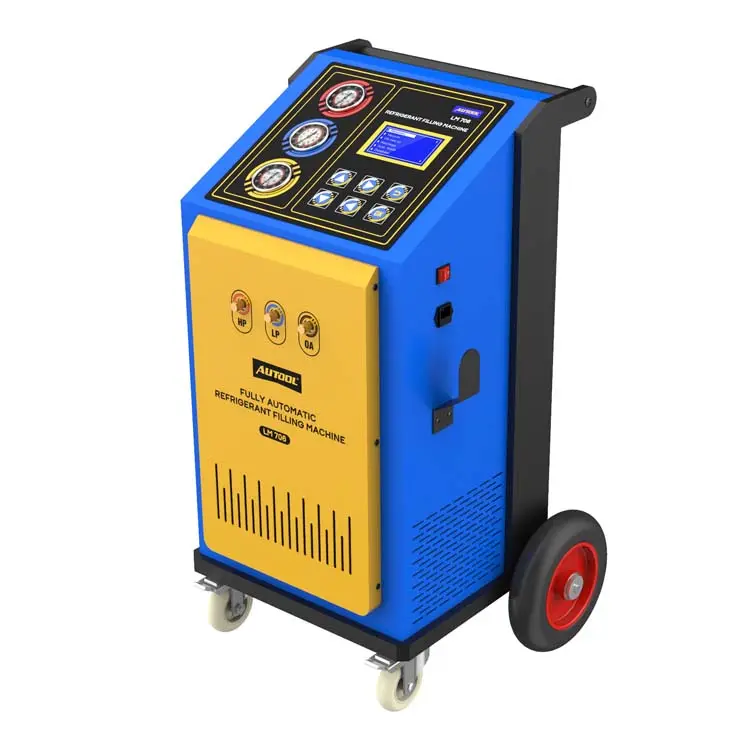 LM706 Automotive R134a Air Condition Automatic Recharger Portable Auto Refrigerant Reovery Ac Machine Refrigerant Recovery