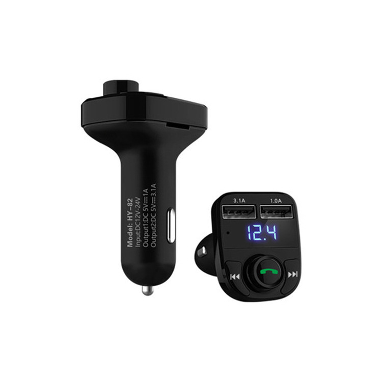 Автомобильный беспроводной Bluetooth FM-передатчик, громкая связь, mp3-плеер, двойное зарядное устройство USB, автомобильный mp3-плеер