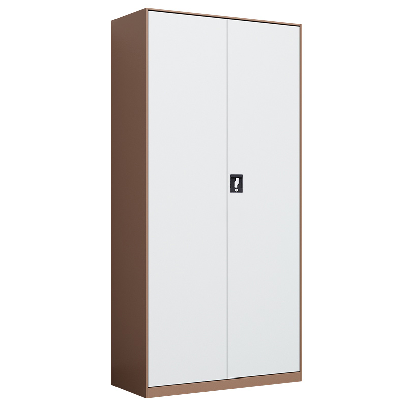 Gray 2 Swing Door Steel Cupboard with 5 Shelves Steel Document Filing almirah Cabinet