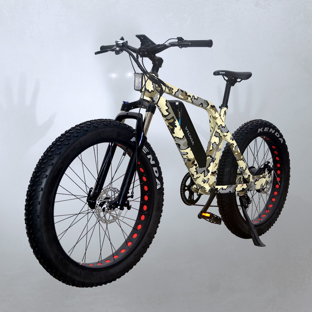 40 км максимальное расстояние 28MPH Максимальная скорость Shimano 7-скорость переключатель с толстыми покрышками Охота горный пляжные 750 ватт Электрический велосипед