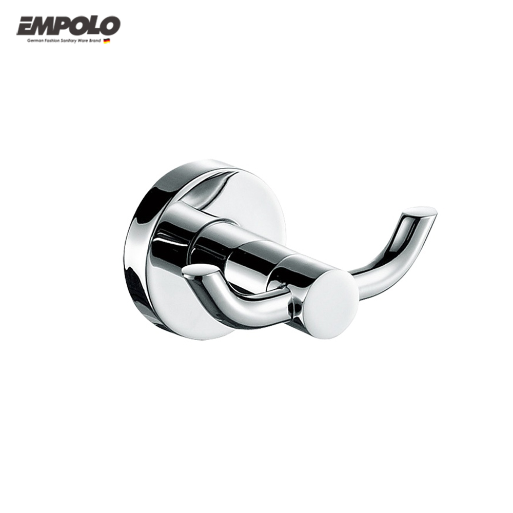 China Factory Bathroom Accessories Stainless Steel coat hooks Double Robe Hook