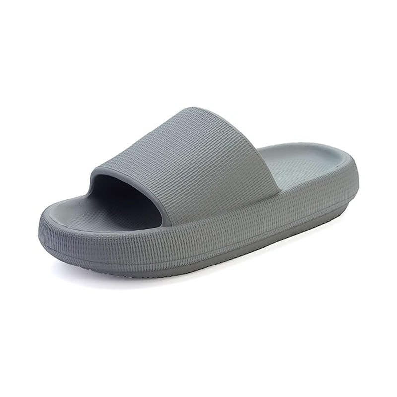 Men's Women's Quick Dry Open-Toe Slippers Cloud House Massage Shower Sandals EVA Winter Platform Anti-Slip Pillow Slippers