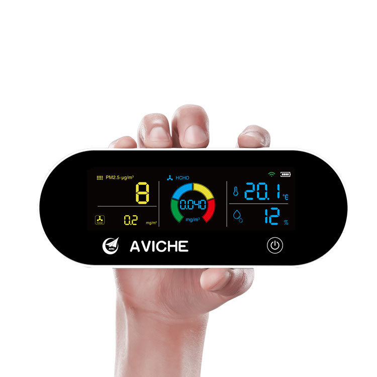 Топ продаж монитор качества воздуха PM2.5/HCHO/TVOC воздушный Монитор датчик качества воздуха Настольный