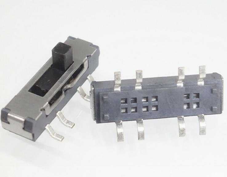 MSS23D20MSS-23D20 мини ползунковый Переключатель 2P3T SMD 8 PIN-код 3 позиции Мини тумблер