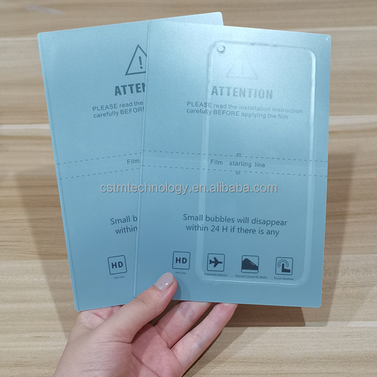 Washable Film Purple Light Solidify HD Screen Protector Transparent Clear Film UV Glue Anti-Scratch Tpu Lamination Mobile Skins