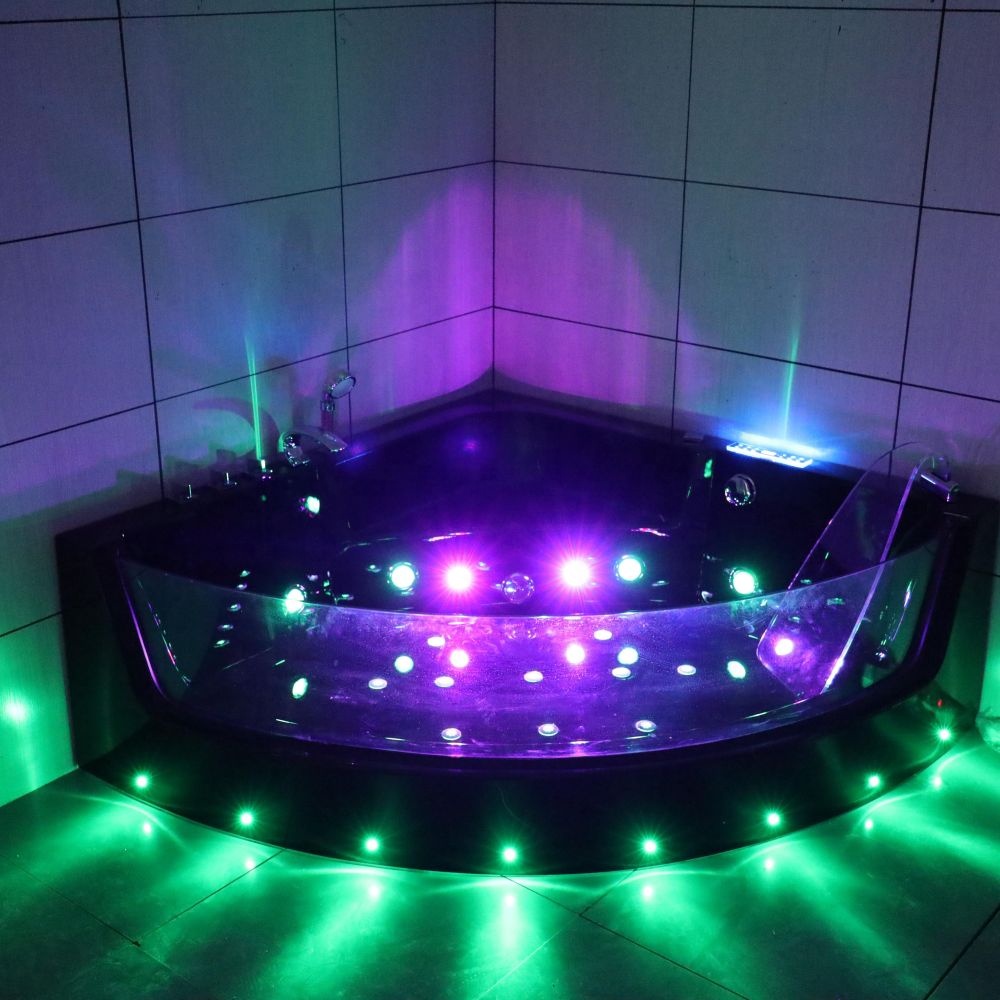 Matte black onsen nonslip whirlpool massage bathtubs with whirlpool and air pump on sale