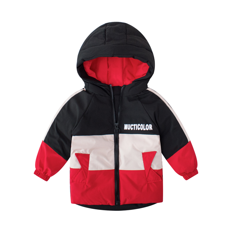 Wholesale Oem Kids Baby Boys Winter Warm Hooded Coats Children Thickened Jacket