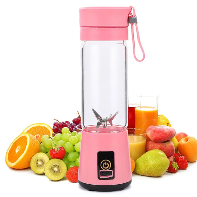 380 ML Personal Logo Custom Portable Blender Smoothie Mini Home USB portable juice blender