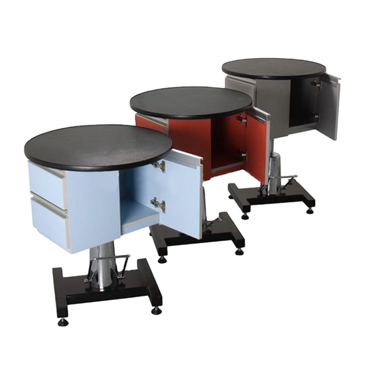 YSFT-805C Round Hydraulic Grooming Table With Cabinet