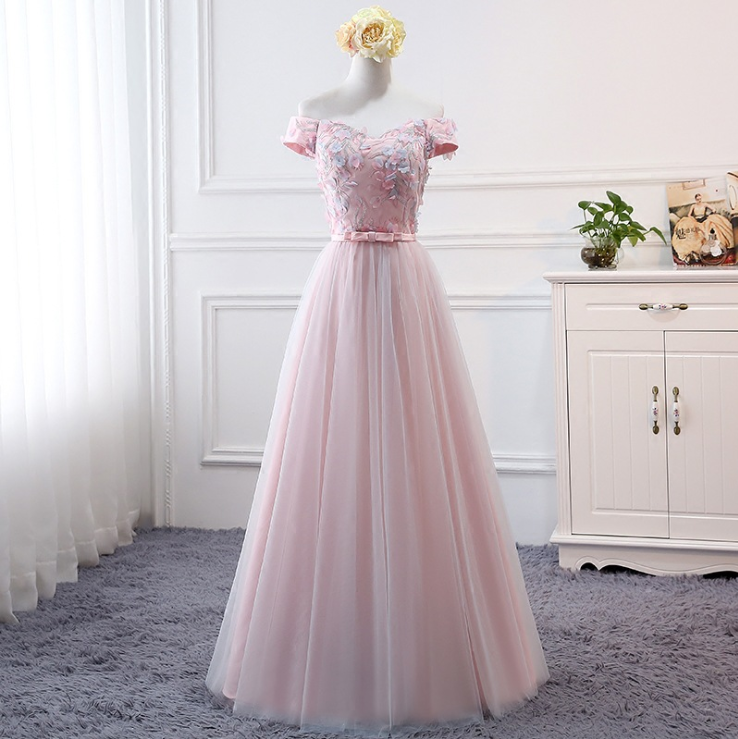 YK0016A long style Bridesmaid dress big size mesh wedding dress host female evening dress