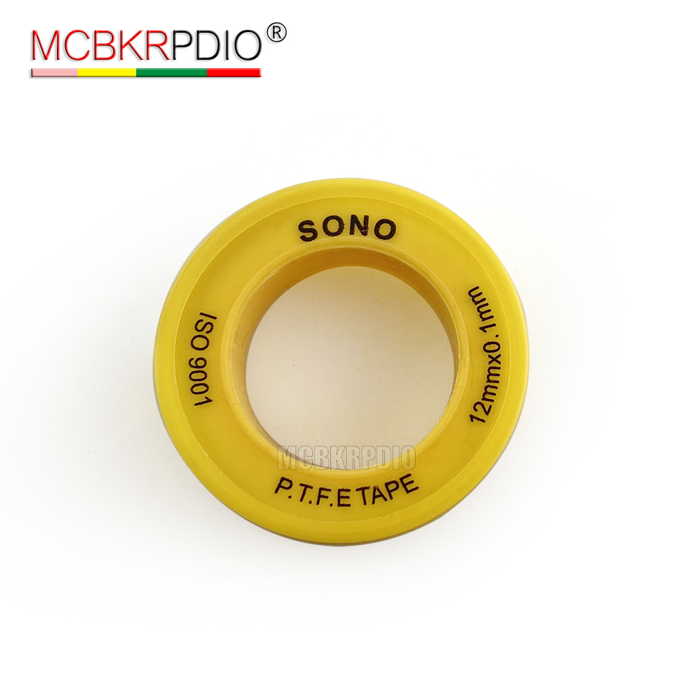 MCBKRPDIO Thickness 0.1mm Width 12mm 1/2" PTFE Thread Seal Tape (Size 12mm*0.1mm*10m)