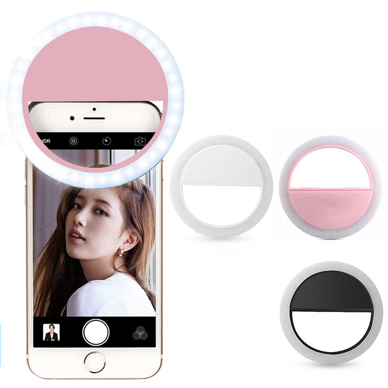 Wholesale Led Cell Phone Mobile Makeup Fill Light Usb Ring Light With Clip Portable For Live Streaming Selfie Mini Ring Light