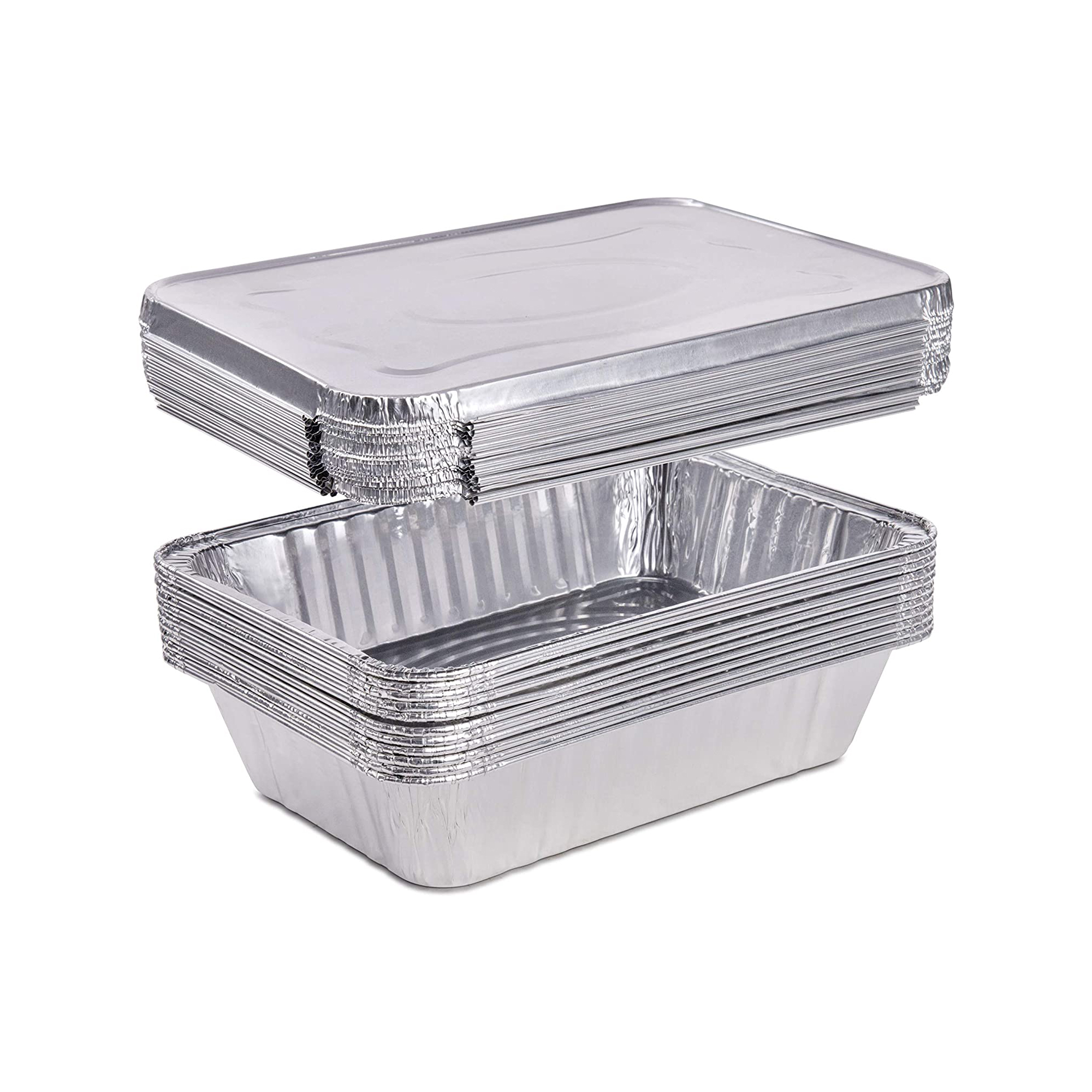 1.5Lb Food Baking Disposable Aluminum Foil Pizza Pan 9x13 Foil Take Out Container For Microwave Oven