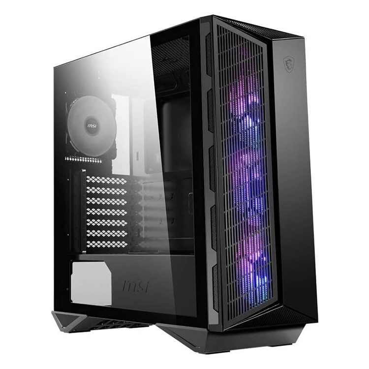 MSI MPG GUNGNIR 110 м Премиум игровой чехол для ПК со средней башней и боковой панелью из закаленного стекла, радиатор 420 мм
