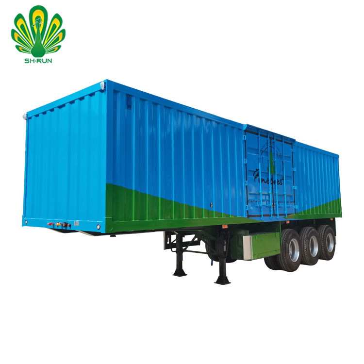 Factory price High quality box cargo trailer van truck