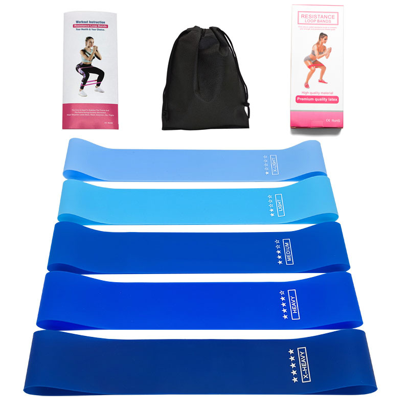 gym fitness equipment custom printed logo exercise resistance band loop booty bands set Centralized Procurement Available