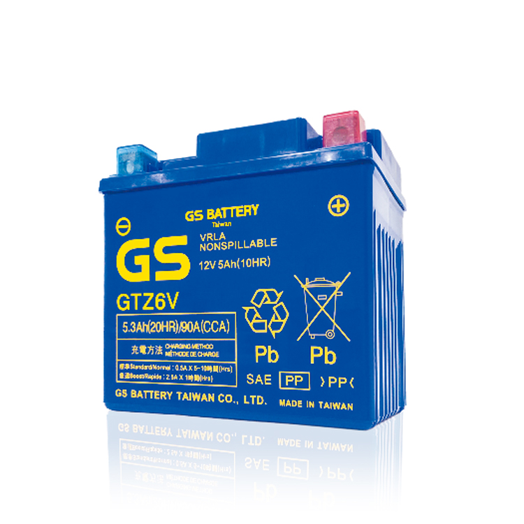 Прямая поставка с завода, низкая цена, длительный срок службы GTZ6V, батарея для мотоцикла