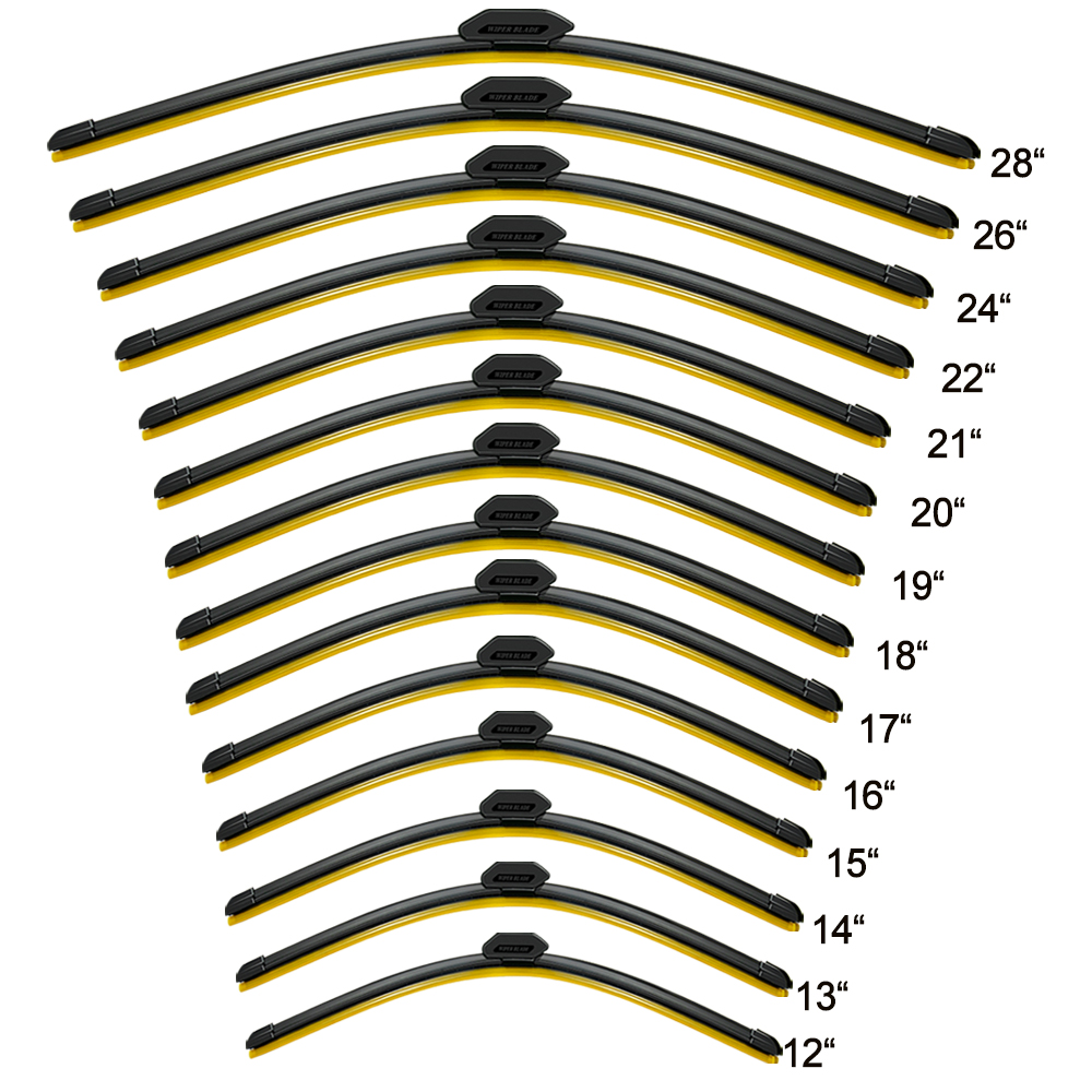 Factory price General Motors Universal Windshield Wiper Hot Selling Auto Parts Soft Frameless Glass J-Hook Wiper Blade