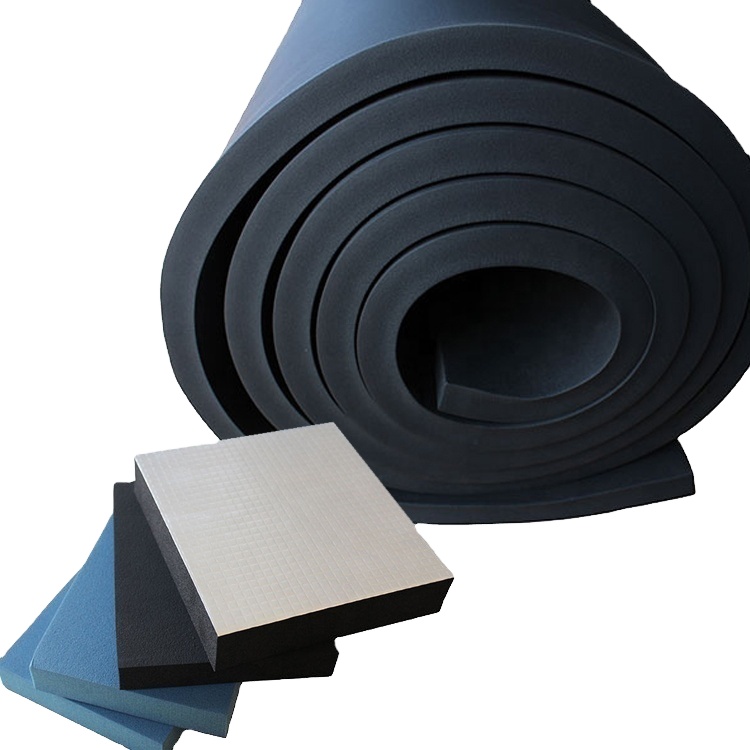 19mm 25mm Rubber foam sheets adhesive sheet for AC Pipe sound insulation