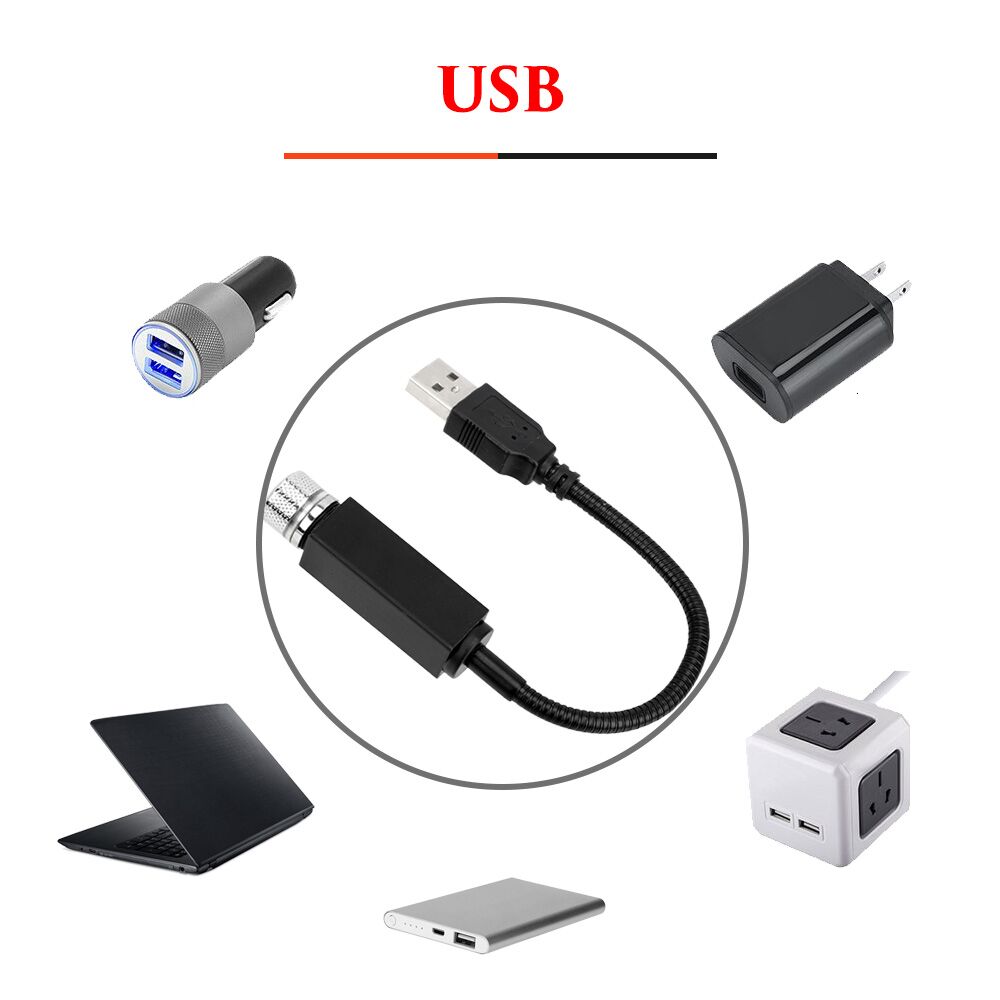 Лазерный мини-проектор со звездами, лазерный USB-проектор для автомобиля, диджея, световые эффекты, окружающая Ночная лампа, новогодние и рождественские украшения для дома