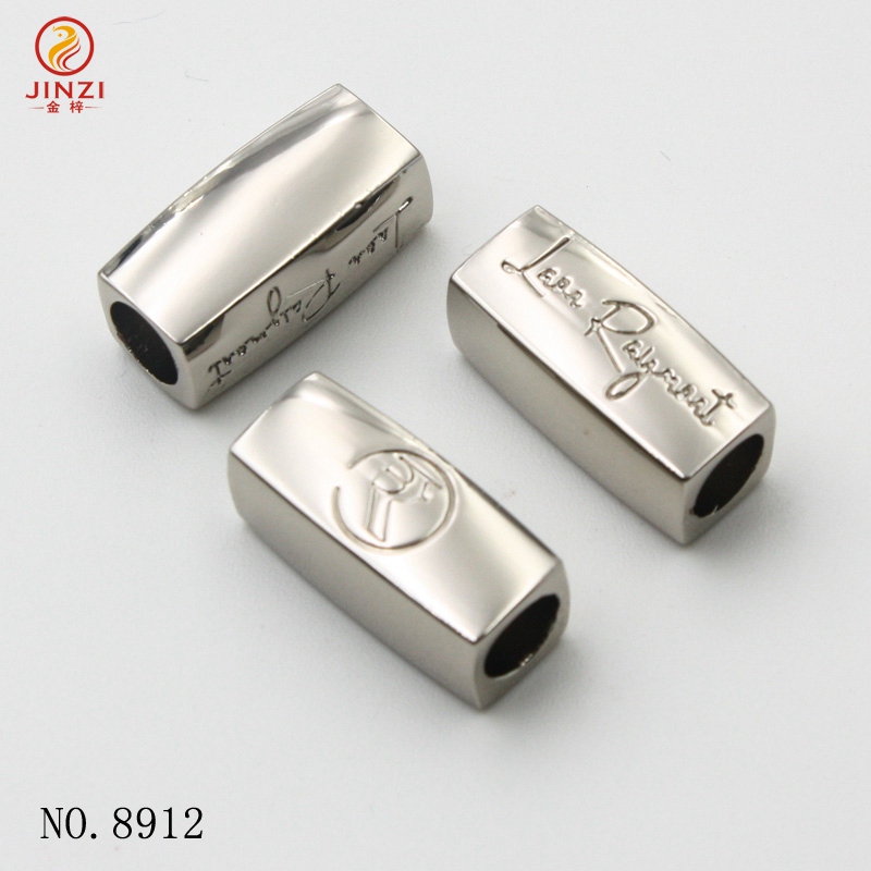 Custom brand name brand logo zinc alloy beads