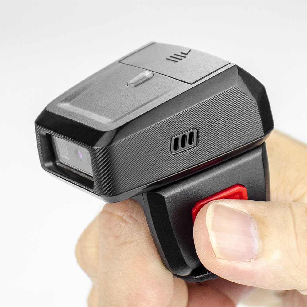 RS-9000 Новый Прочный 2D беспроводной синий зуб сканер штрих-кода с носимых QR штрих-кода считыватель штрих-кода с 450 мА/ч, сменный аккумулятор