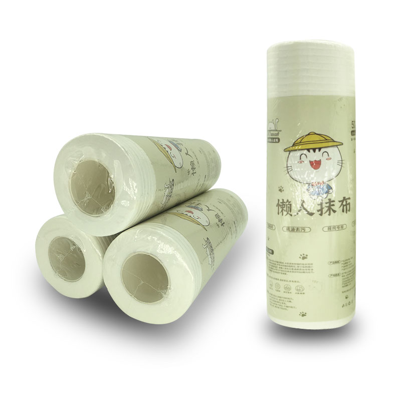 Custom Dry Wipes printed disposable towel cloth composite wood pulp cleaning products kitchen paper