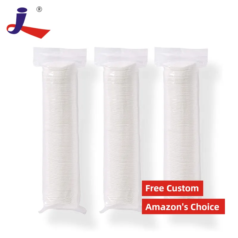 OEM Design Medical Grade Absorbent Cotton High Absorbency Disposable Cotton Pads Rounds Makeup Remover