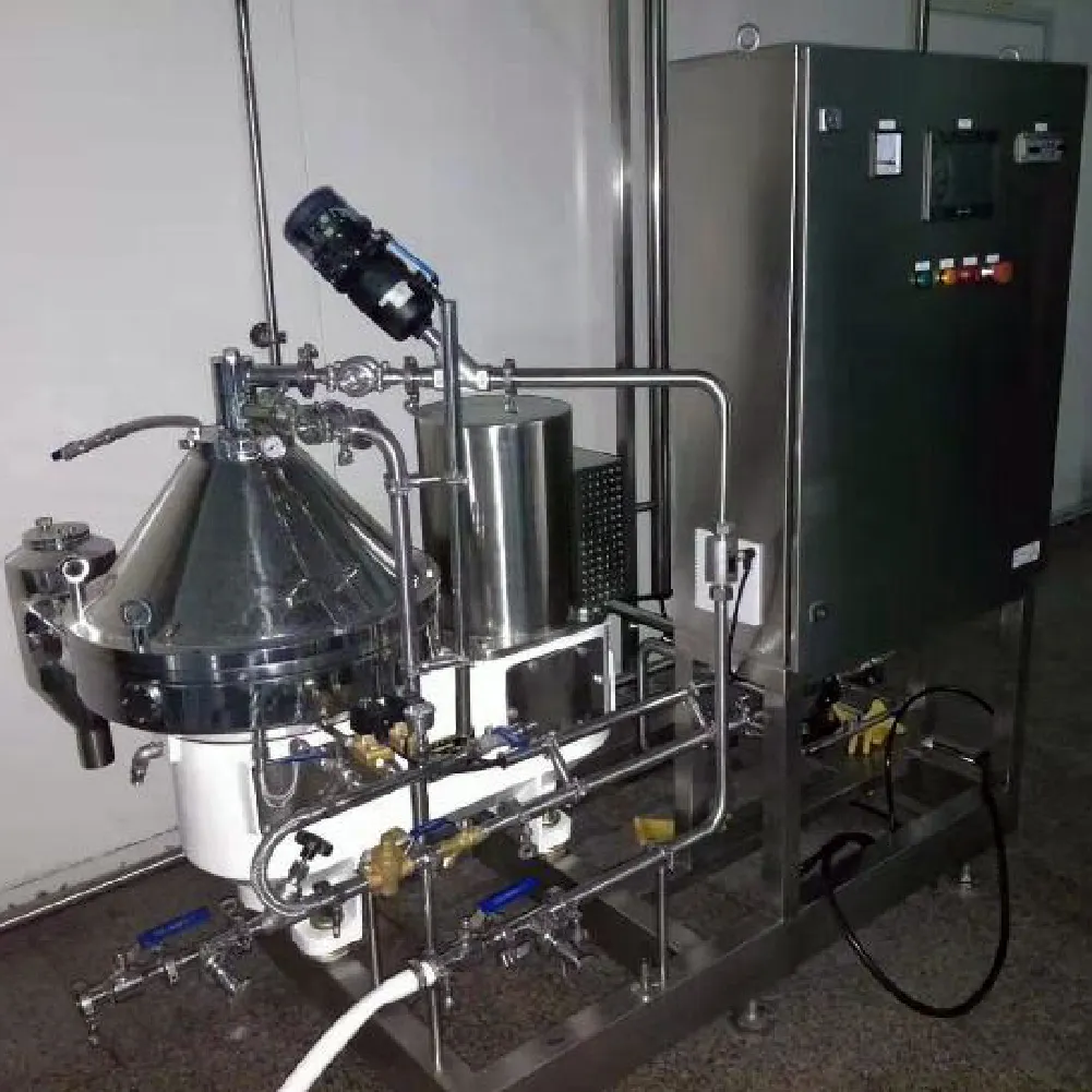 Automatic beer disc stack centrifuge separator