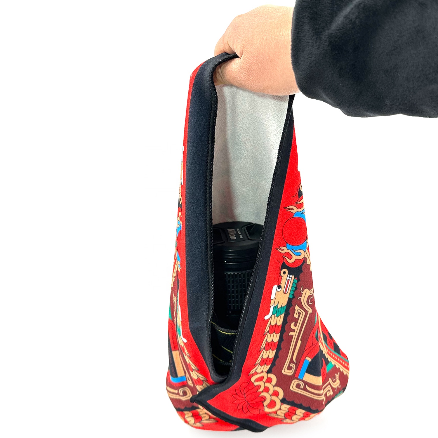 Bestpackaging Camera Accessories Magic Self-adhesive Wrap Bag Organizer Microfiber Self Sticking Wrapper Cloth