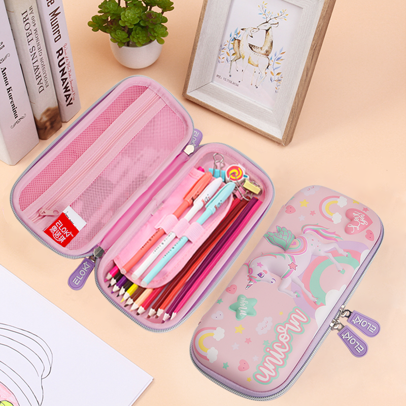 Защитный Custom Cute Pencil EVA Pen Pouch канцелярская коробка 3d Пенал для школьников