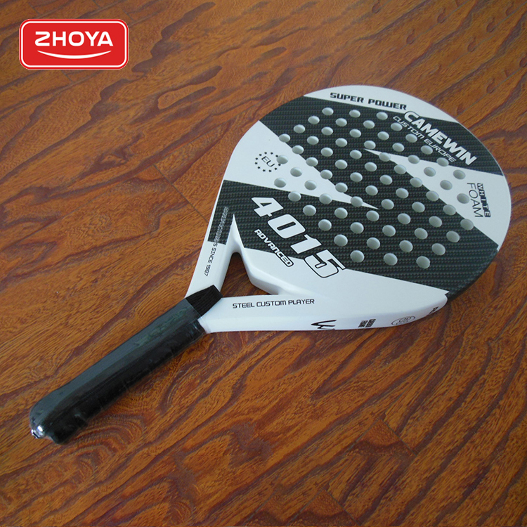 Zhoya Customized Carbon Fiber Frame Soft EVA Face Palas Racquet Tennis Durable Racchette Racket Padel