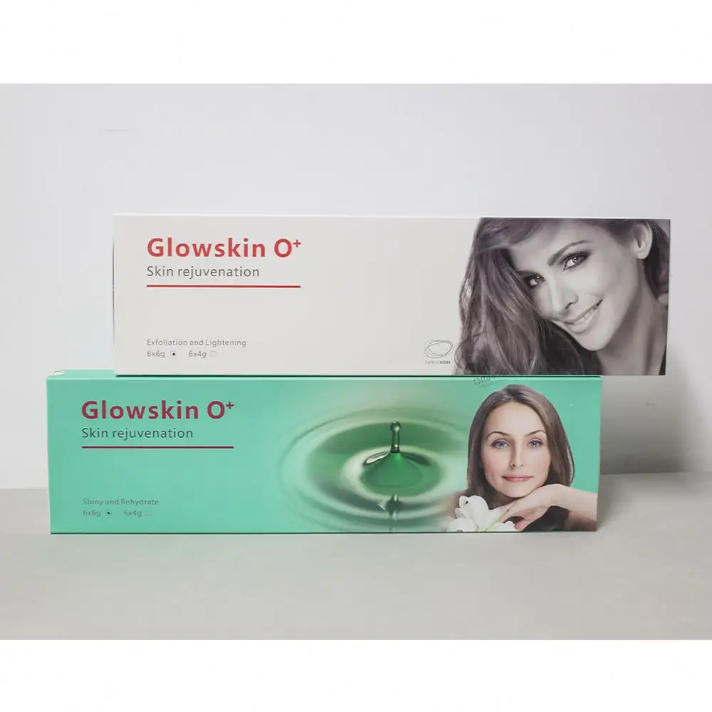 2023 Best Glowskin O+ Green Gel Facial Skin Rejuvenation Oxygen Pods Skin Care White Kit For 3 In 1 Co2 Oxygen Machine