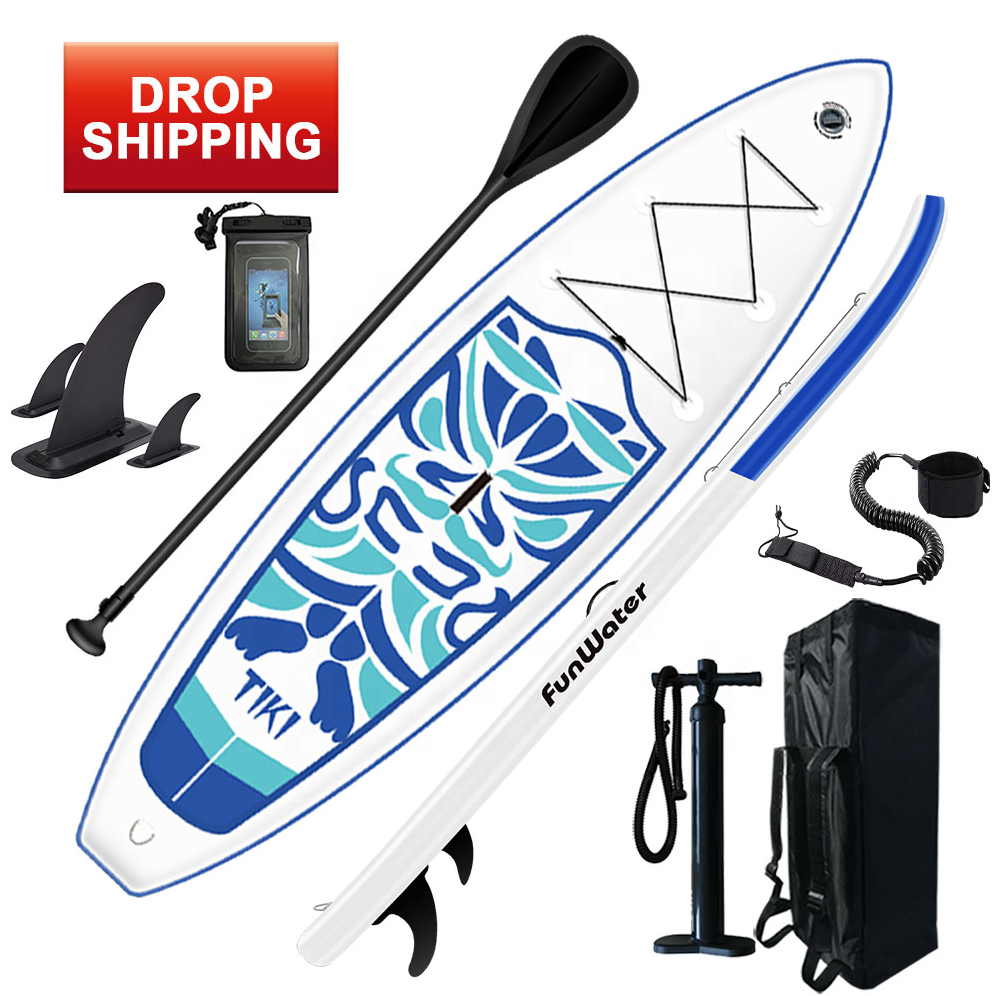 FUNWATER Drop Shipping sup paddle board inflatable surfboard inflatable plastic surfboard surfboard size