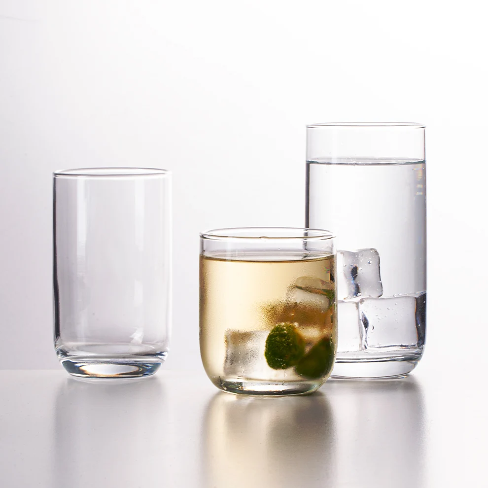 Custom Logo Hotel Quality Tempered Cups Suitable For Restaurant Fine Dining Drinkware Minimalist Transparent Glasses Juicy Cup