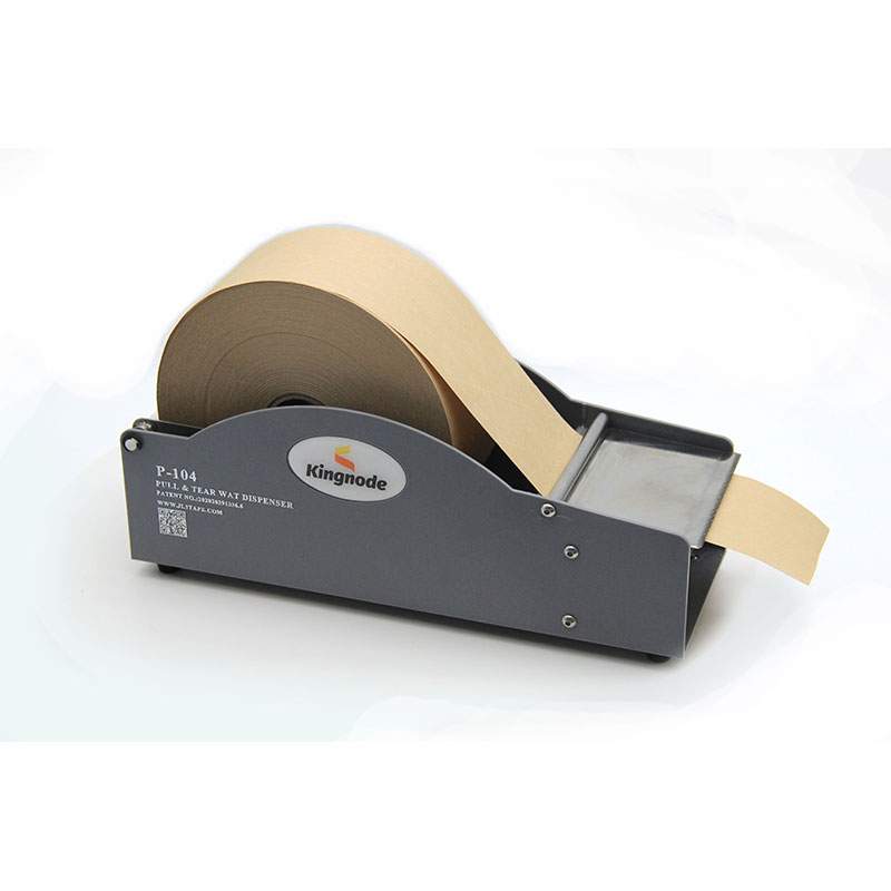 Economical Pull And Tear Dispenser Packing Manual Water Activated Gummed Paper Tape Dispenser