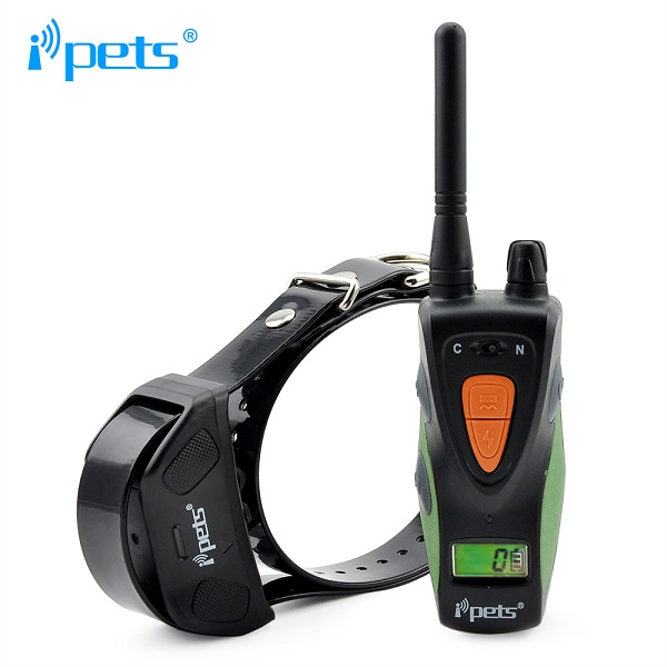 Водонепроницаемый ошейник для дрессировки собак iPets PET617-1 800m с ЖК-дисплеем